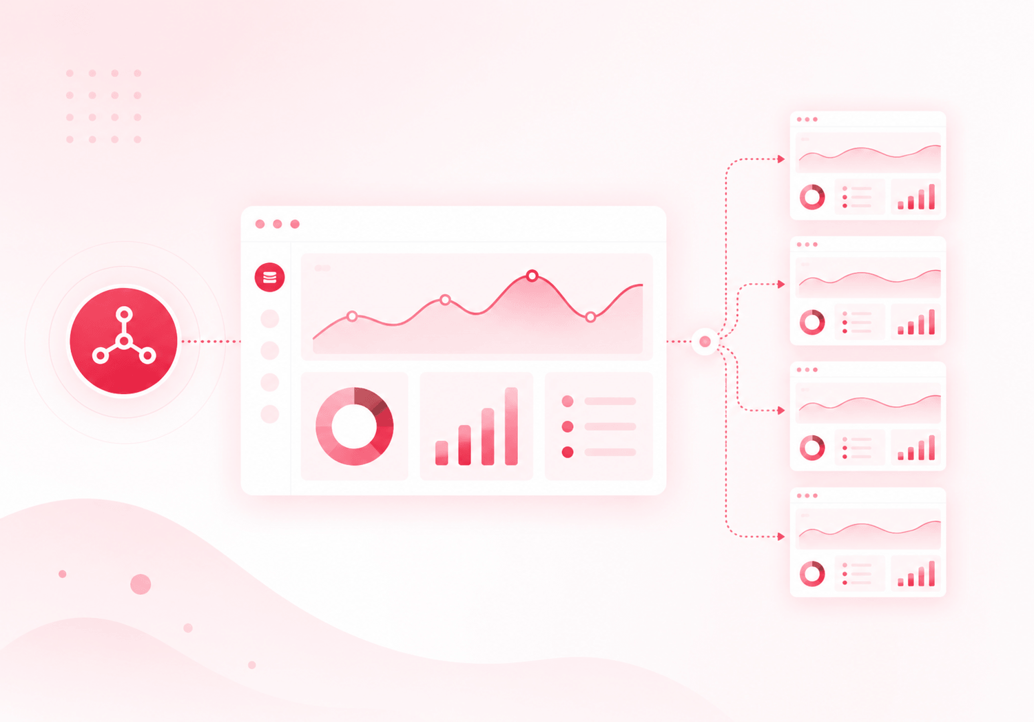 Network-wide analytics dashboard aggregating stats across a WordPress Multisite